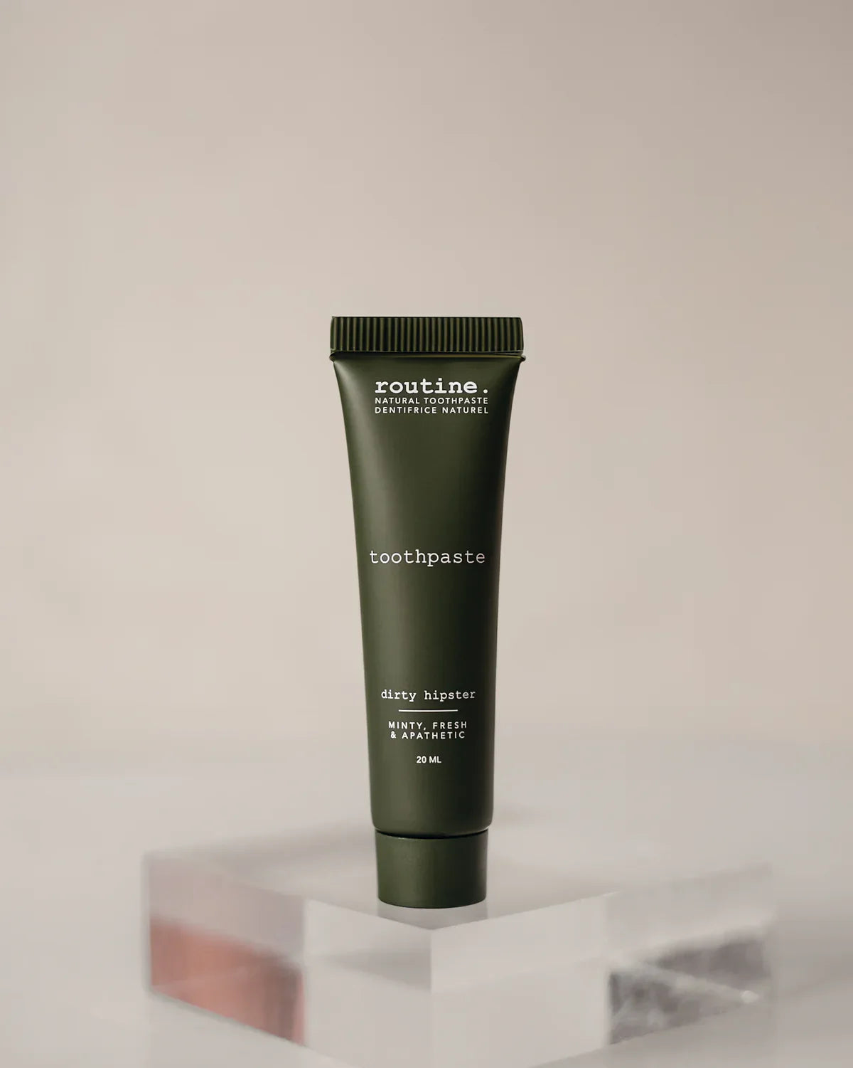 routine. toothpaste dirty hipster mini travel size (20ml)