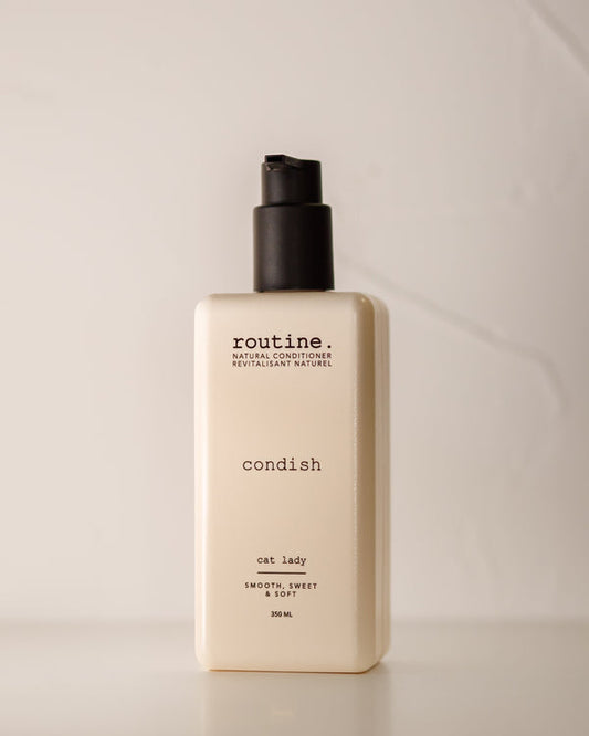 routine. Cat Lady natural conditioner
