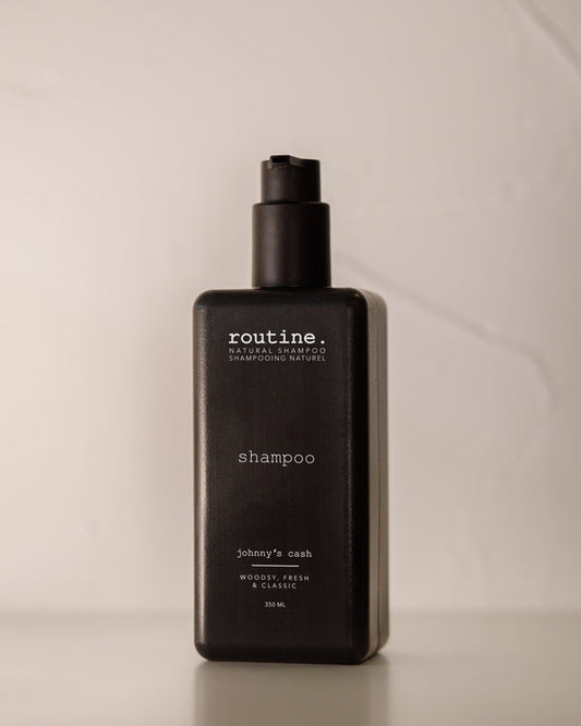 Routine. Johnny's Cash natural shampoo