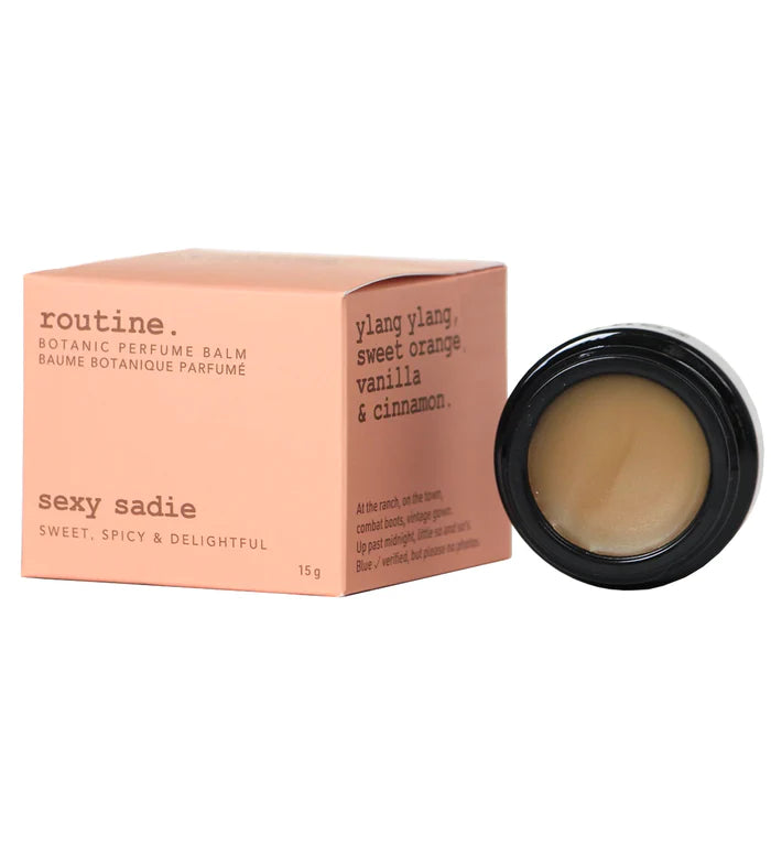 routine. Botanic perfume balm. Sexy Sadie