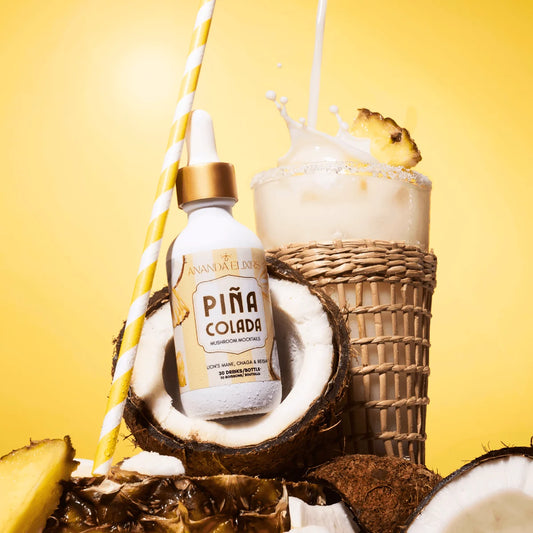 Mushroom Mocktails Piña Colada