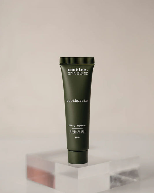 routine. toothpaste dirty hipster mini travel size (20ml)