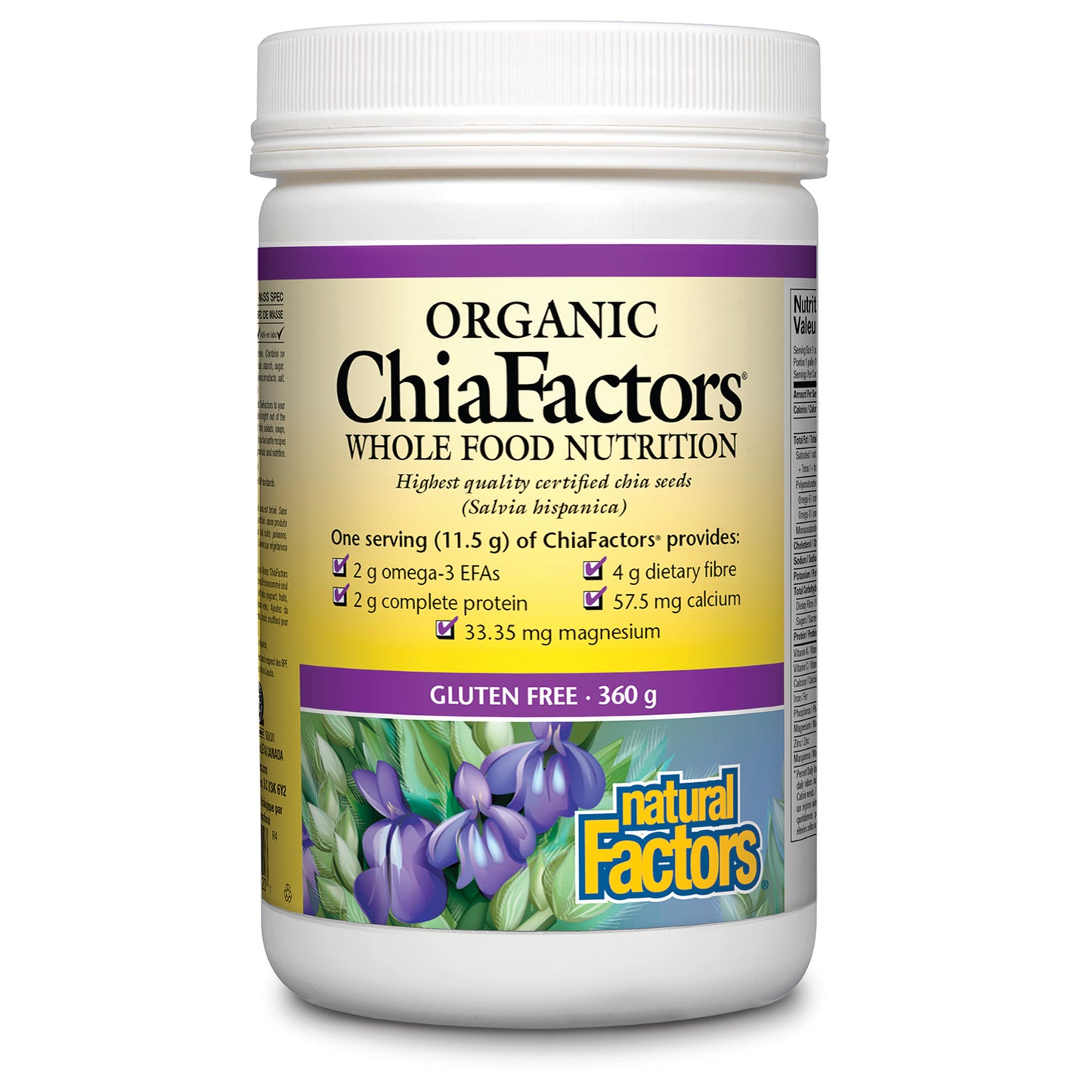 Natural Factors Organic ChiaFactors